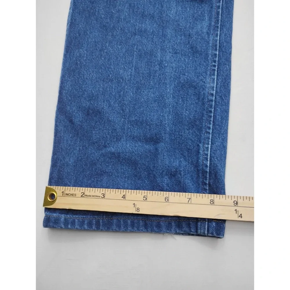 Wrangler Jeans Mens 40x32 Blue Regular Straight Leg Denim Pants 47MWZ (28.5 ins)